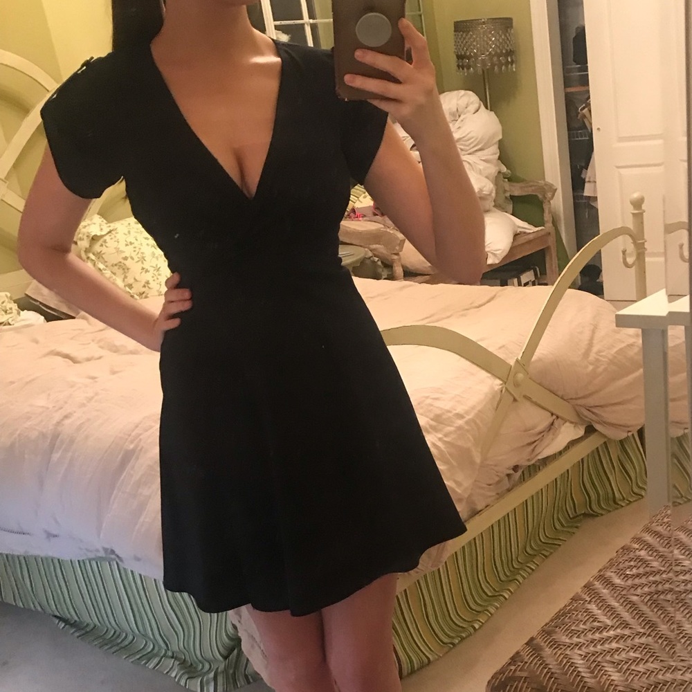 Black mini dress